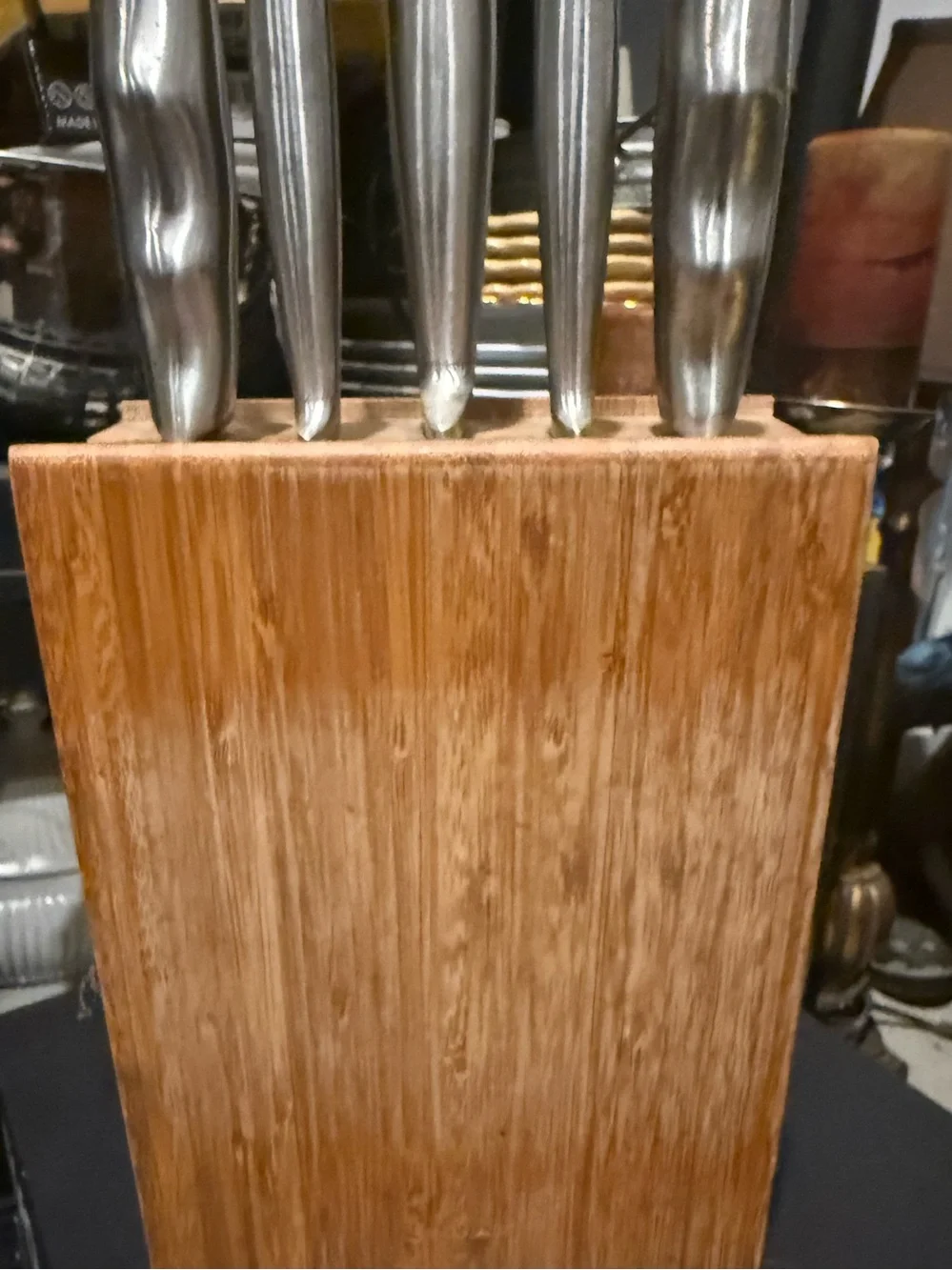 Chicago Cutlery 5-Piece Knife Set with Bamboo Knife Block